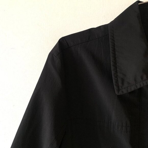 HUGO BOSS LIGHTWEIGHT FRONT ZIPPER BLACK JACKET MEN SIZE  46 - Picture 8 of 13